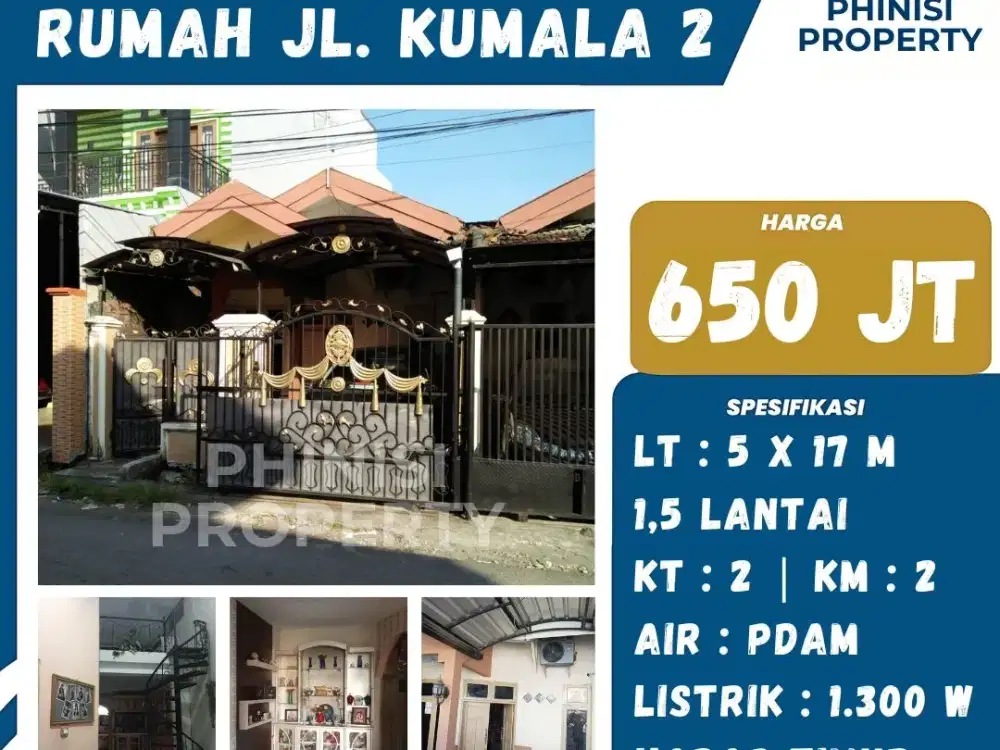 DIJUAL RUMAH MINIMALIS – JL. KUMALA 2, MAKASSAR