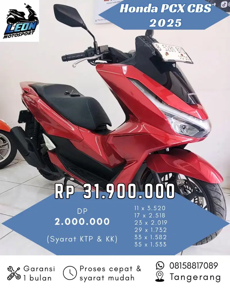 PCX CBS 2025, jual beli motor seken