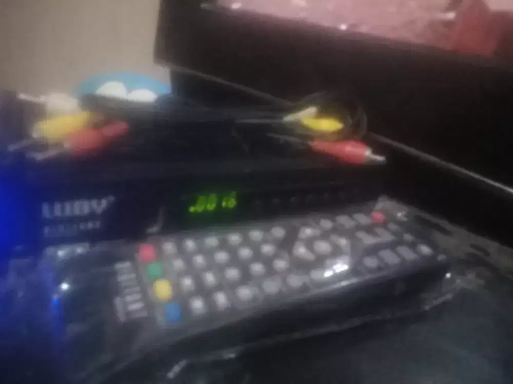 STB LUBY NORMAL NOMINUS MULUS KEL.REMOTE & KABEL RCA TV SIAP DIGITAL