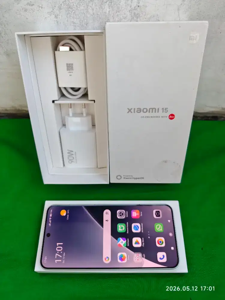 Xiaomi 15 12/256 Fullset ori segel mulus no minus garansi On 2027