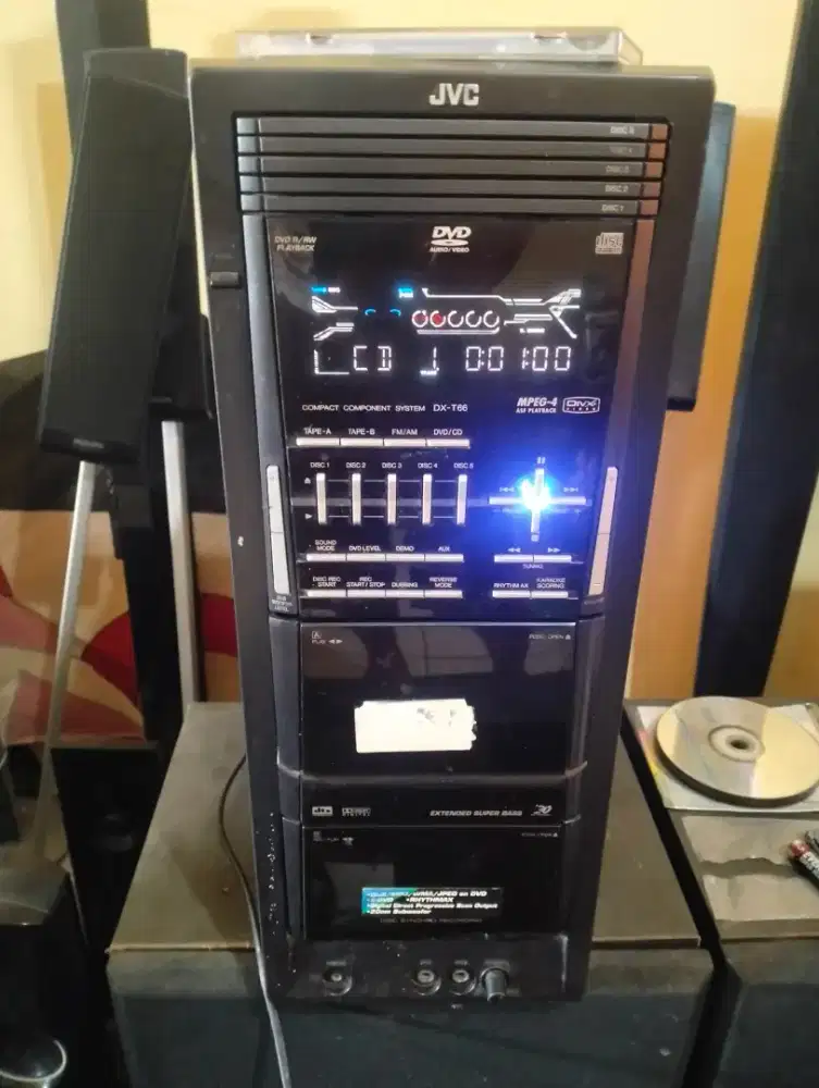 Head hifi JVC T66 normal power besar CD msh jalan