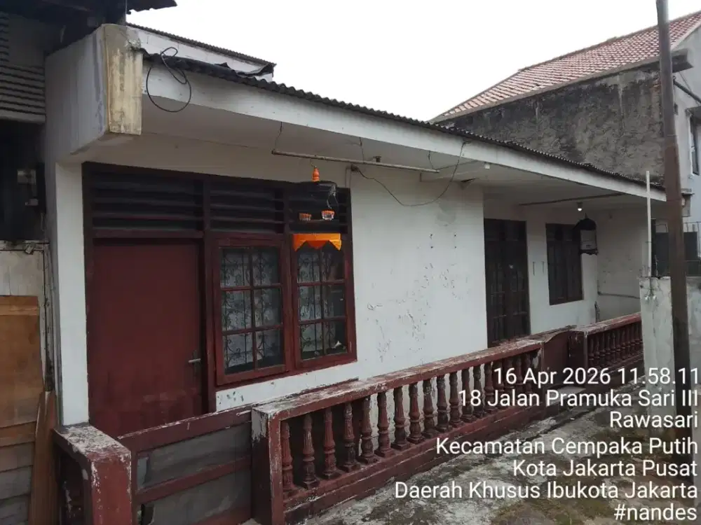 Cempaka Putih, Rawasari. JUAL 3 rumah diatas tanah 480 M2