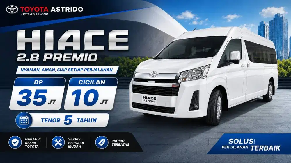 PROMO DP 10 JT TOYOTA HIACE PREMIO 2.8