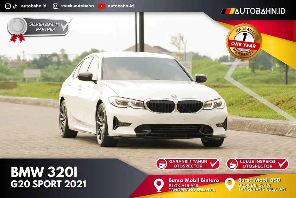 Green Flag! BMW 320i Sport 2021 New Model (G20) Warranty! 520i c200