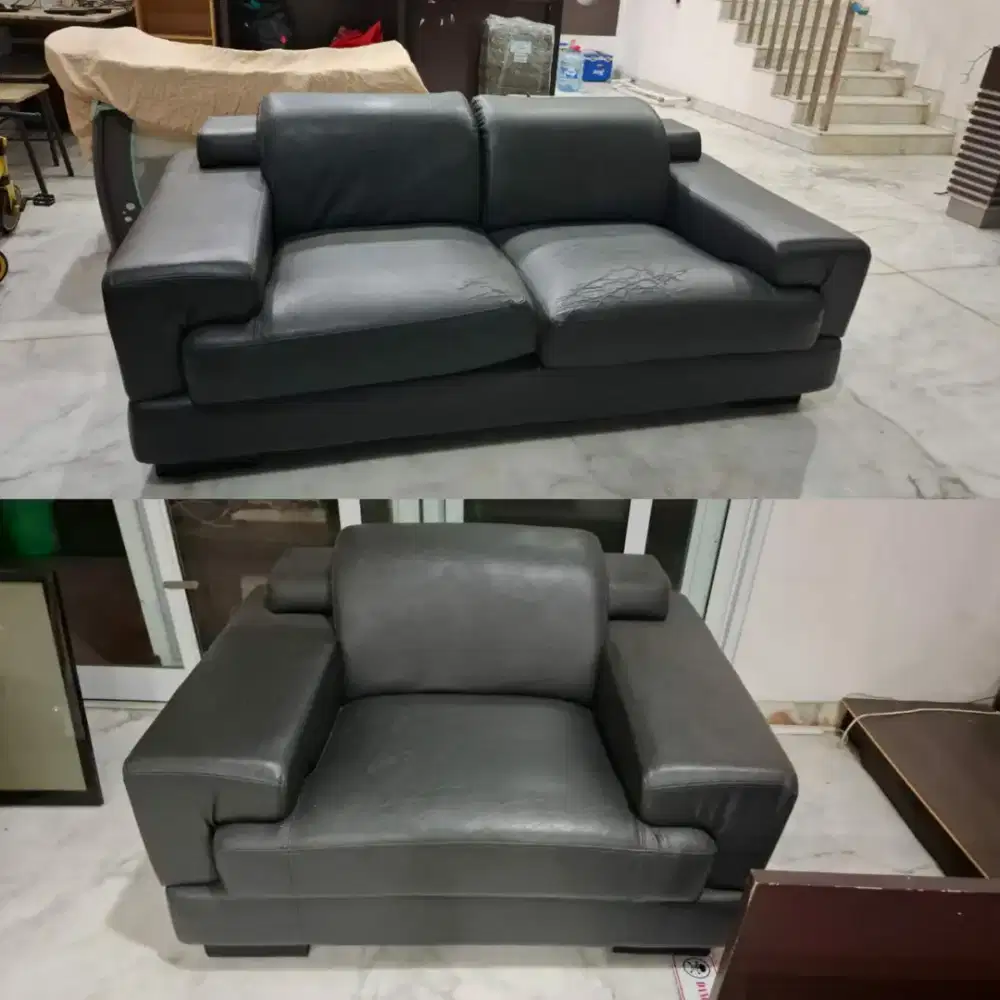 1 SET SOFA MEWAH warna Hitam merek INFORMA