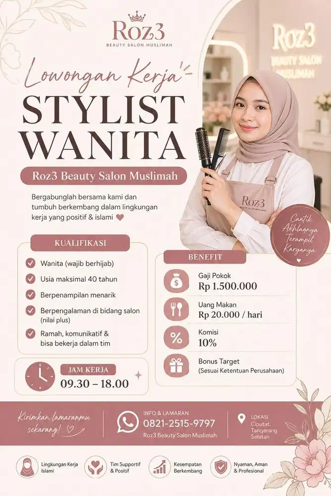 di butuhkan stylish wanita yg berpengalaman