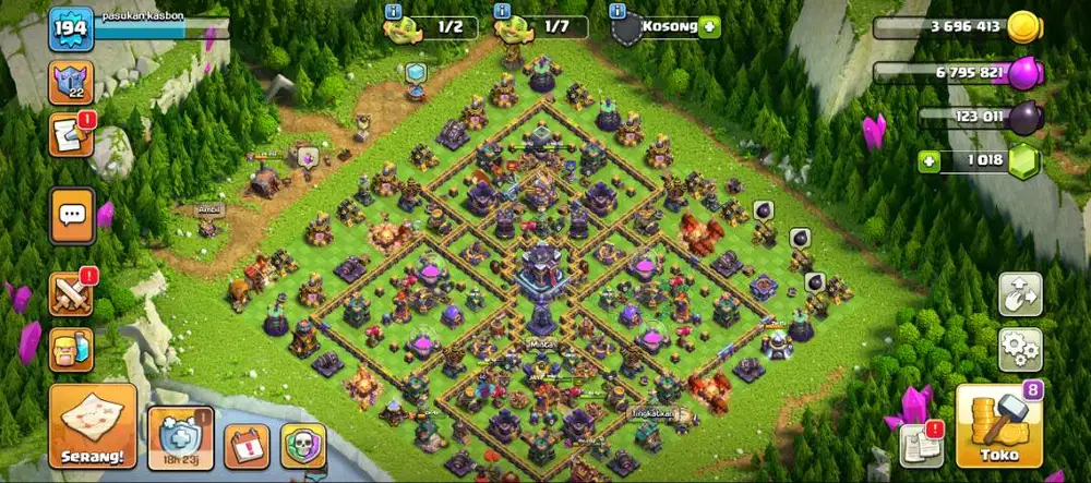 coc TH 15 dan desa tukang max