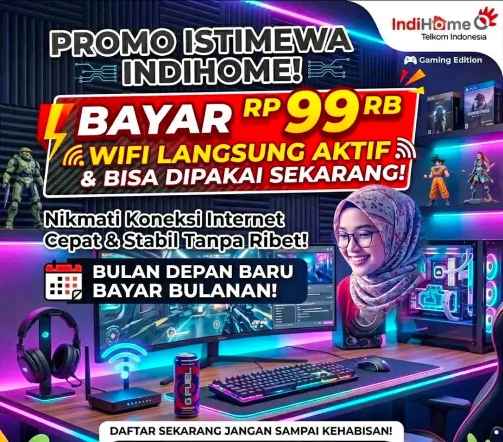 wifi indihome internet Telkomsel unlimited