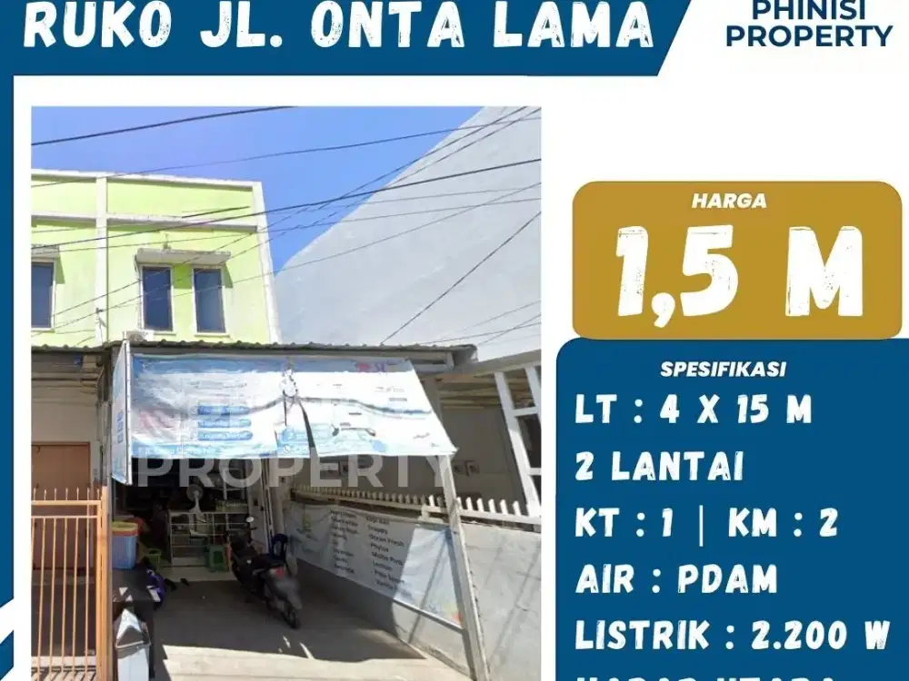 Ruko 2 Lantai Dijual di Jl. Onta Lama Makassar