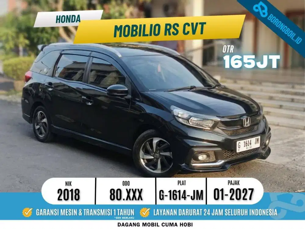 SIAP PAKAI! HONDA MOBILIO RS CVT 2018 Hitam mutiara