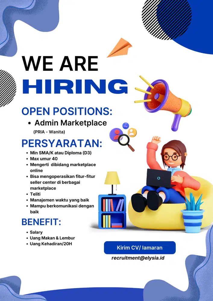 Open recruitment PT. Elysia