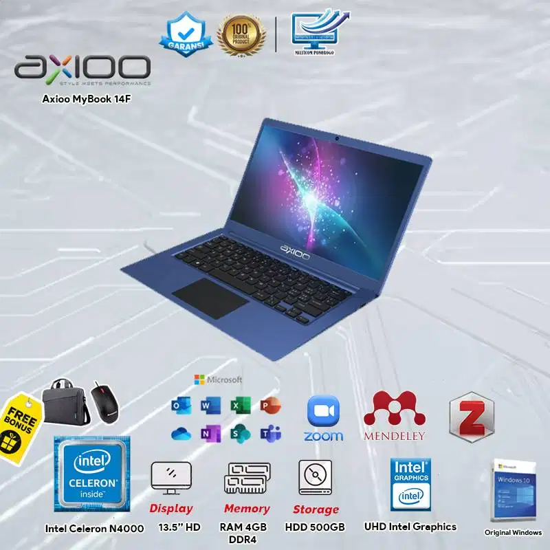 Laptop Murah Axioo MyBook 14F Mulus Siap Pakai