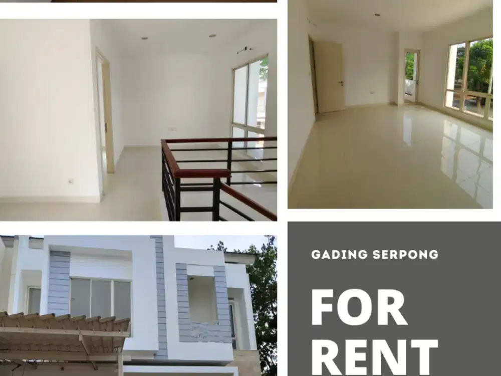 DISEWAKAN Rumah Cantik Cluster Starling, Spring, Gading Serpong