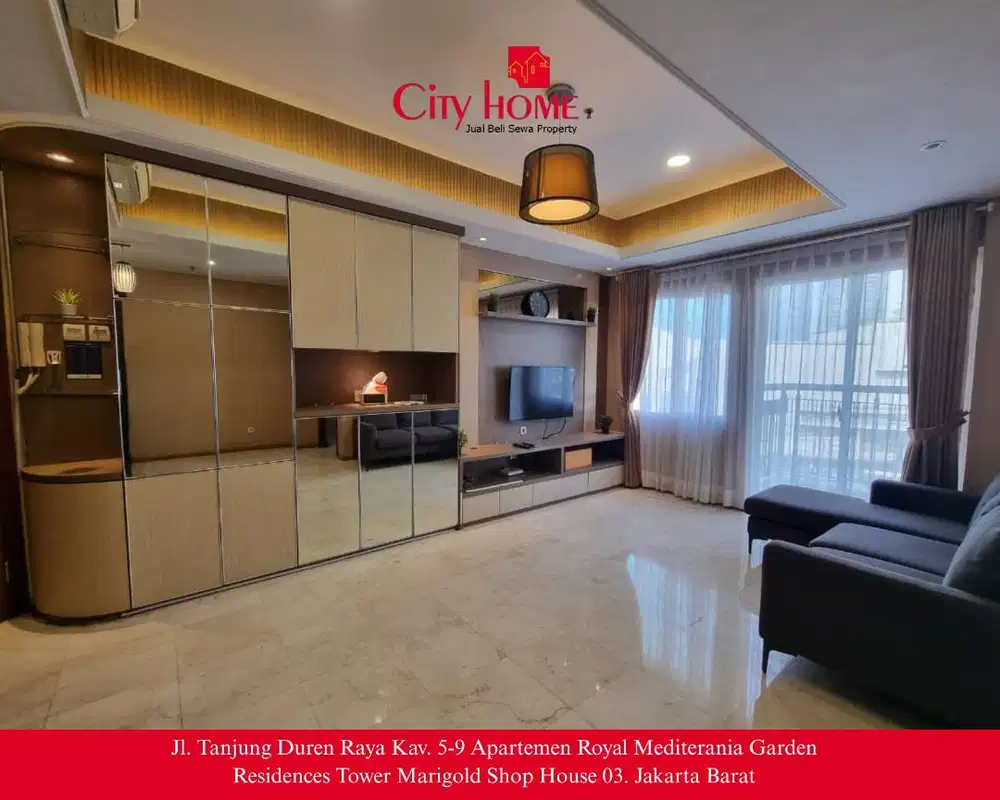 Disewakan Cepat Apartemen 3 BR Lantai Rendah, Furnished, Jarang ada!