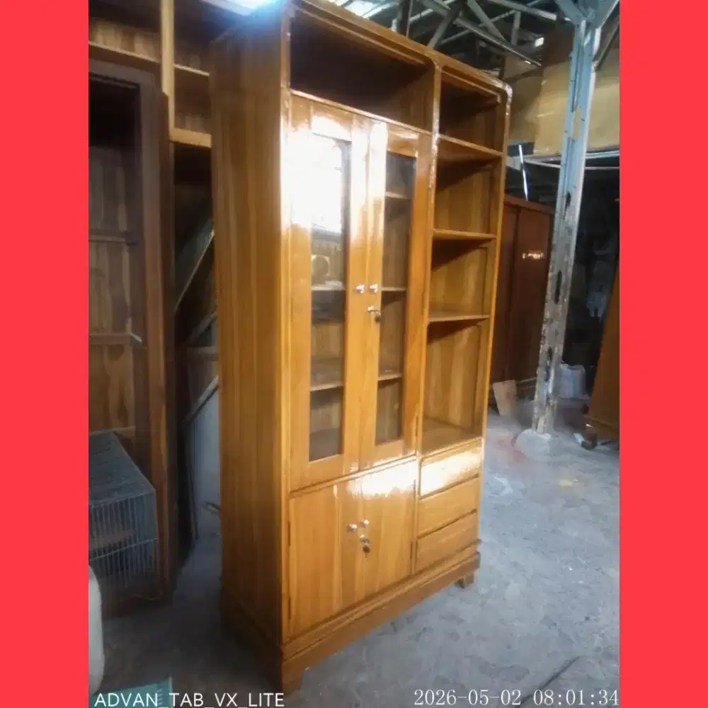 Lemari dapur kayu jati asli