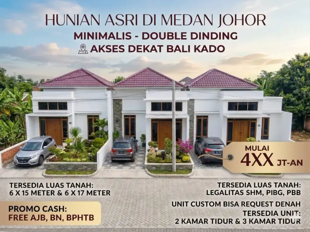 HUNIAN ASRI DAERAH JOHOR KONSEP DOUBLE DINDING