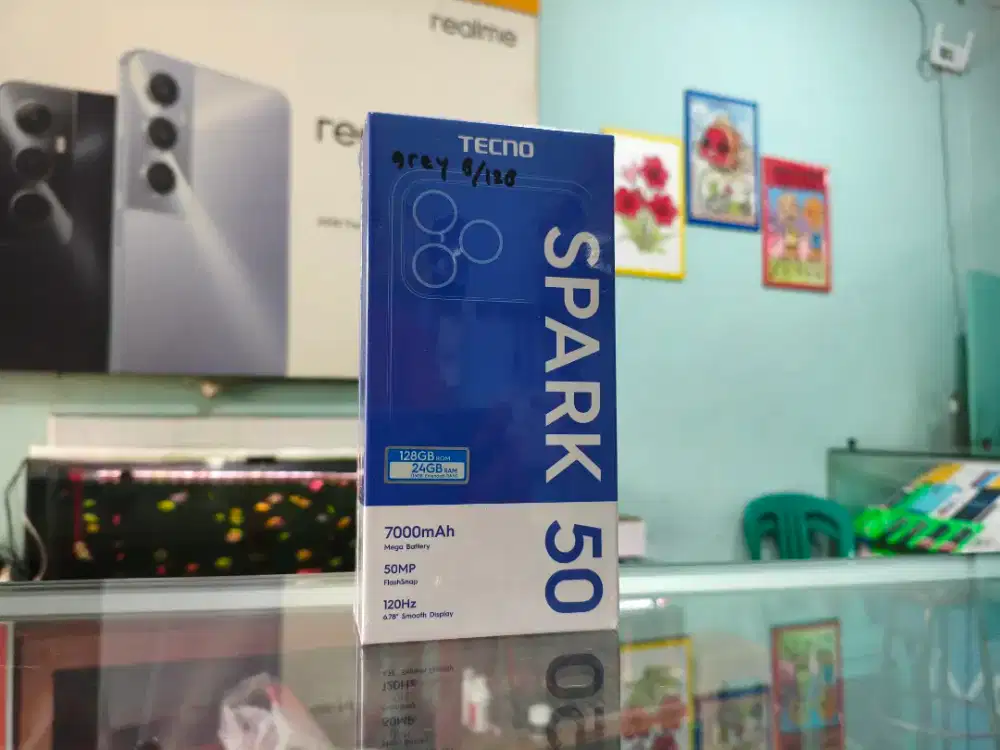 TECNO SPARK 50 8/128 NEW SEGEL PROMO TERMURAH GARANSI RESMI