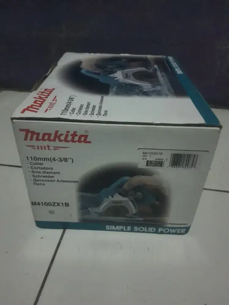Mesin potong keramik 4inch makita m4100zx1b