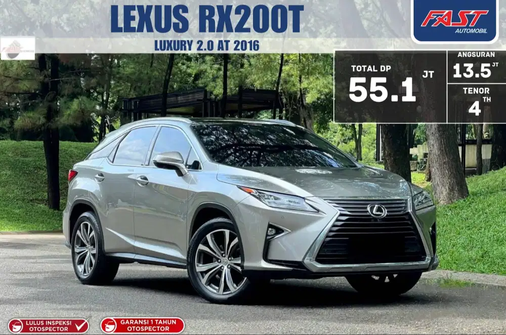 LOW KM GARANSI 1 TH PJK PNJG LEXUS RX200 T 2016 LUXURY 2.0 AT