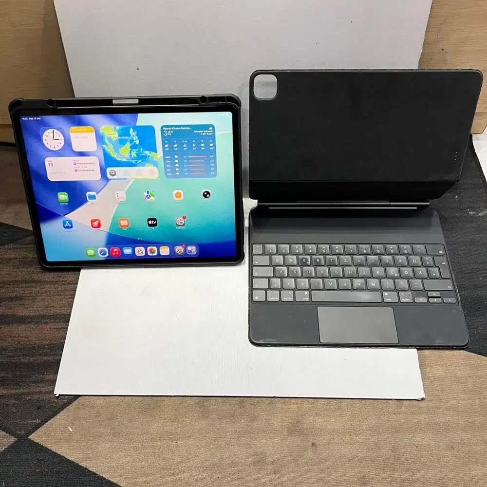 ipad pro gen 5 chipset M1 12,9 inch mulus + magic keyboard original