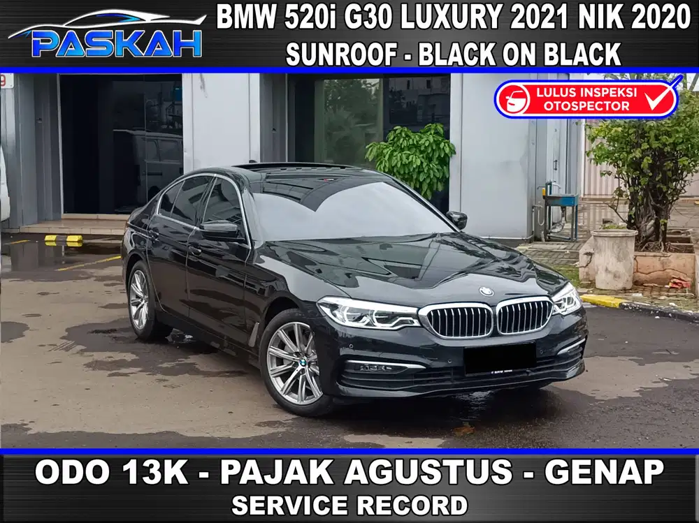 BUNGA=4,5% SUNROOF Odo=13K BMW 520i G30 2021 Nik 2020 BMW 520 2021