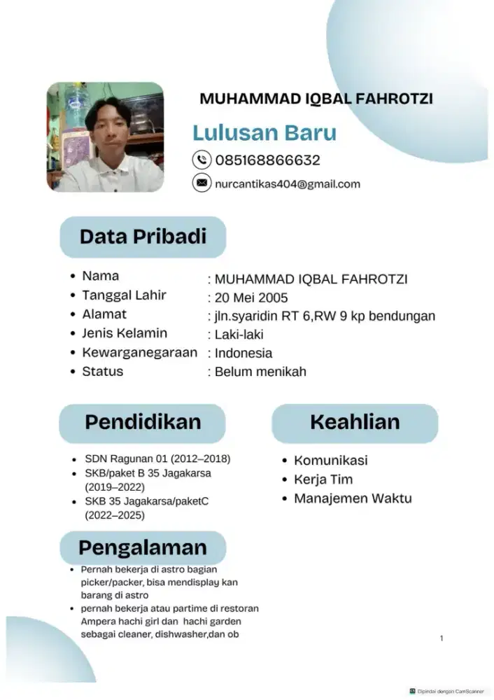 ingin mencari pekerjaan sebagai karyawan waiters,ob, cleaning service,