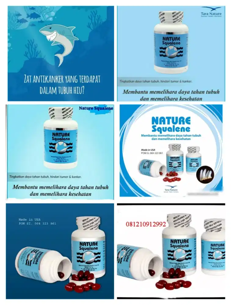 Nature squalene anti cancer miom kista tumor dan tiroid