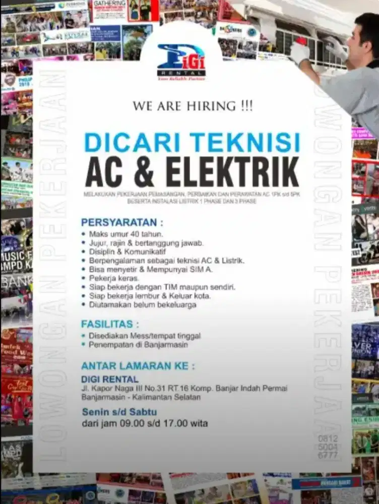 Lowongan Kerja Teknisi AC 5PK