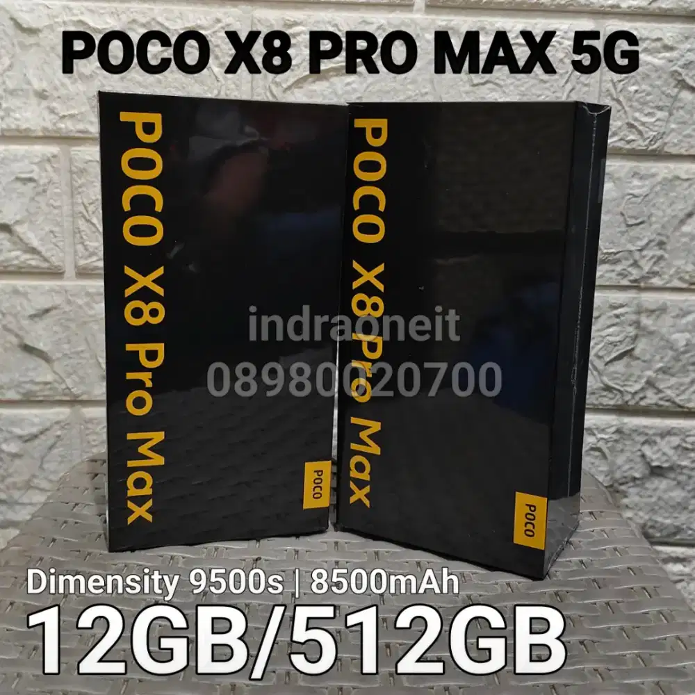 Poco X8 Pro Max 12/512 Black New BNIB No Repack Garansi Resmi Xiaomi