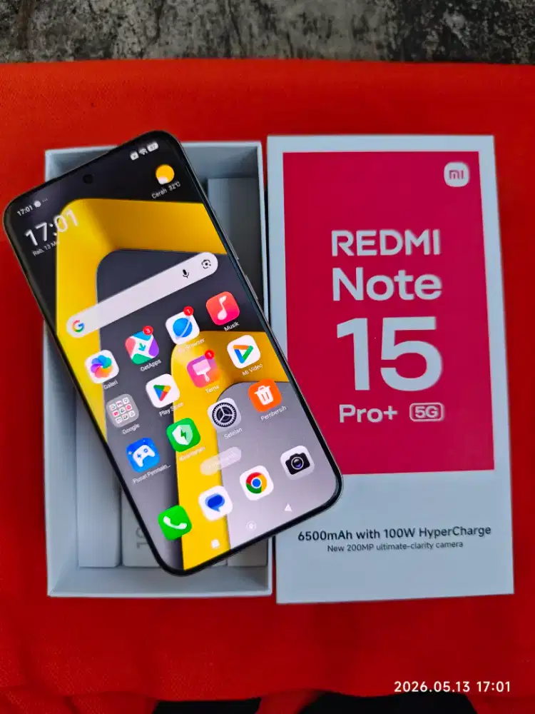 Redmi Note 15 Pro Plus 5G 12/512 Fullset ori segel mulus istimewa