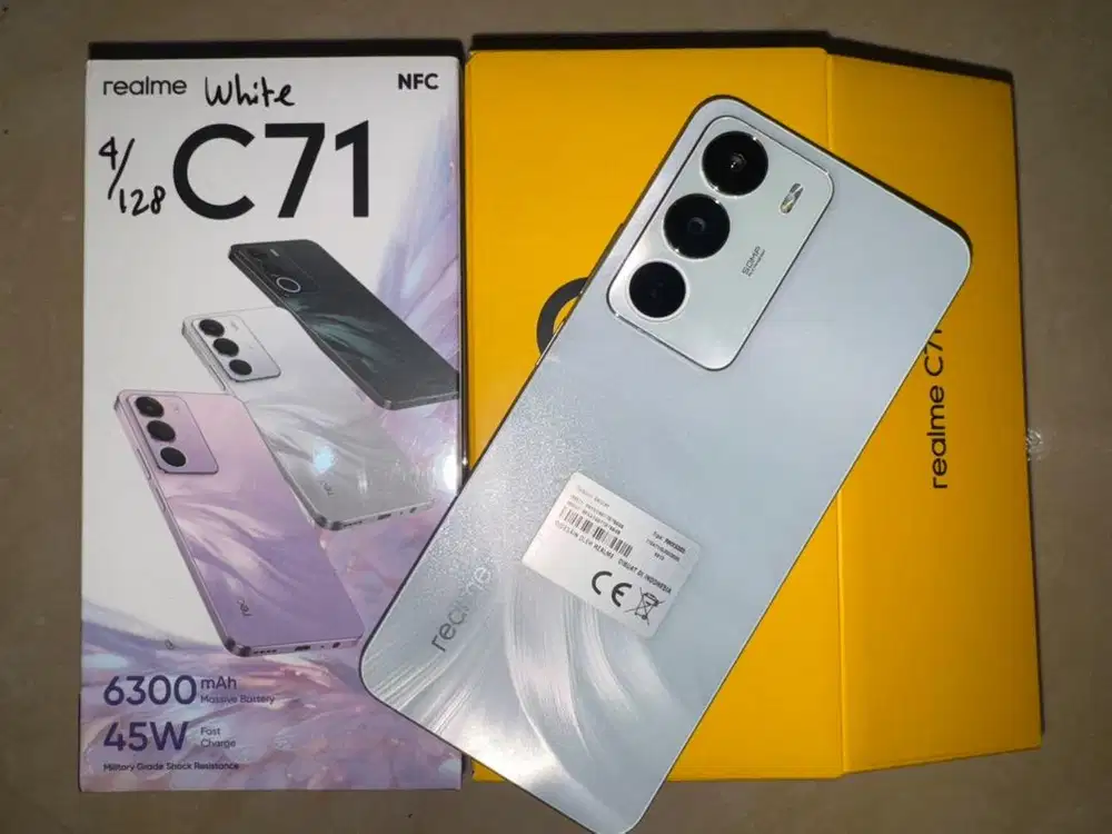 Jual Cepat second super Like New Realme C71 4/128 White