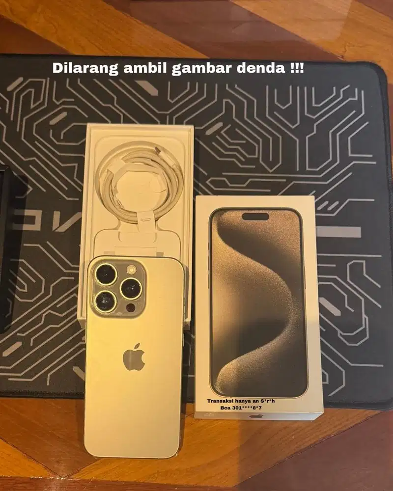 Di jual Iphone 15 pro 512 GB Natural titanium