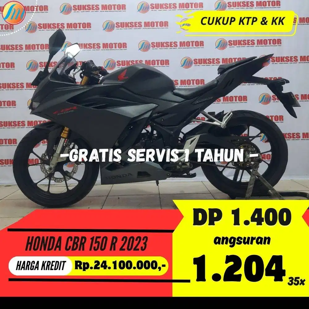 BISA KREDIT MURAH HONDA CBR 150 R 2023 SEKEN BERGARANSI PAJAK ON
