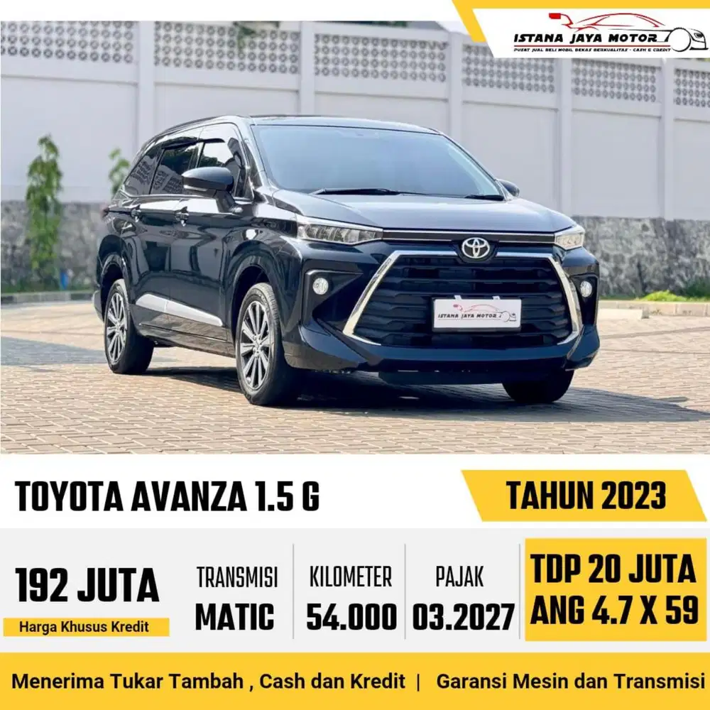 Toyota Avanza 1.5 G CVT AT th 2023 #istana jaya motor
