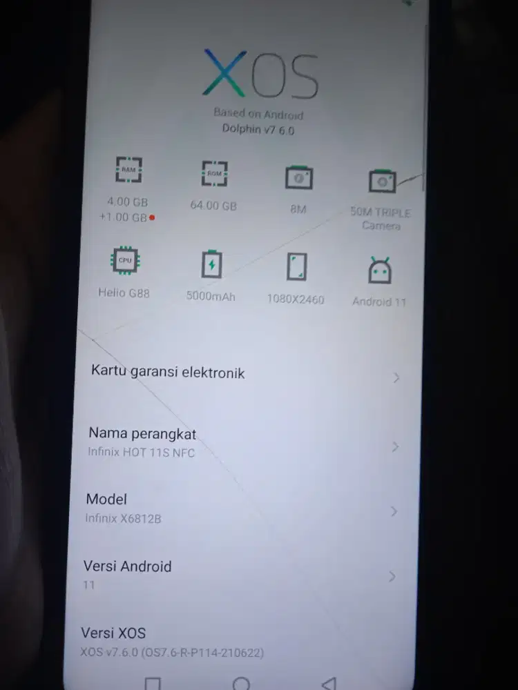 HP batangan infinix