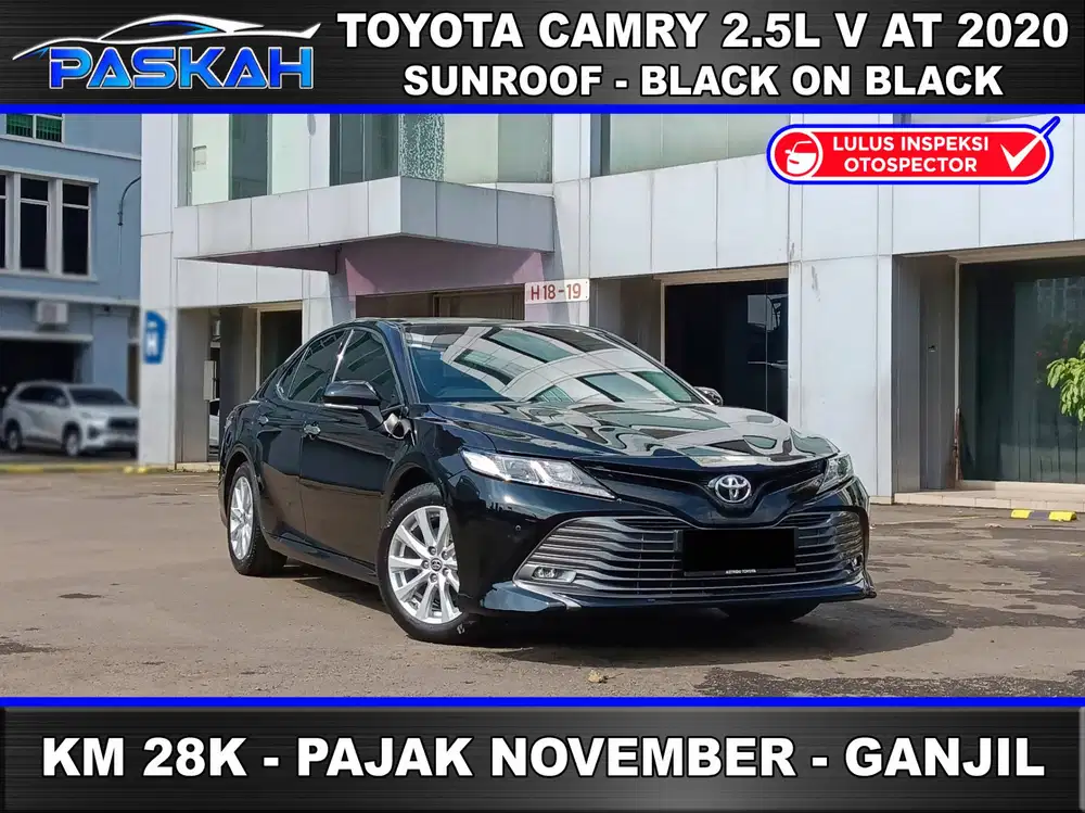 Bunga 4% Camry 2.5 V 2020 CAMRY V 2020 Sunroof KM=28rb PAJAK=November