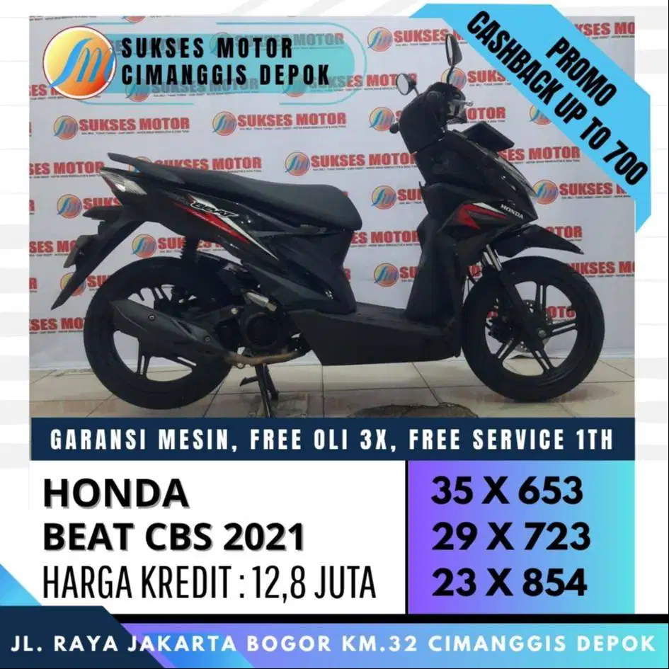 BEAT SPORTY CBS 2021 CASH VIA SPAYLLATTER LEBIH MURAH [SUKSES MOTOR]
