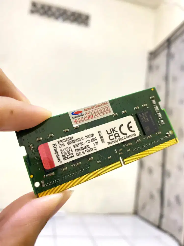 Ram laptop DDR 4 8gb 3200mhz merek Kingston