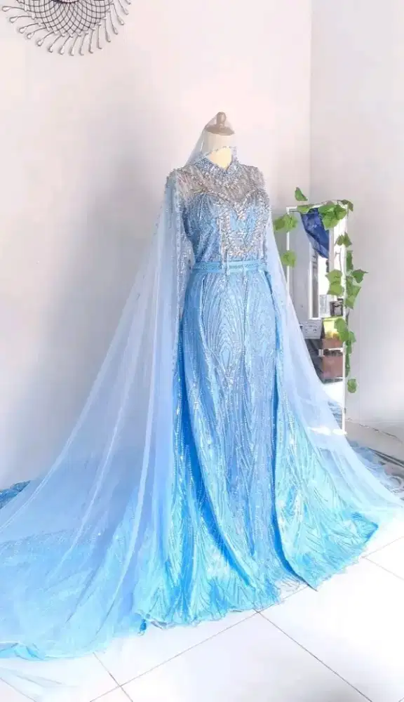 Pl gaun 3in1 babyblue