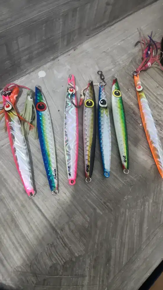 Jul jig 200 gram semua 2 seken yg lain baru