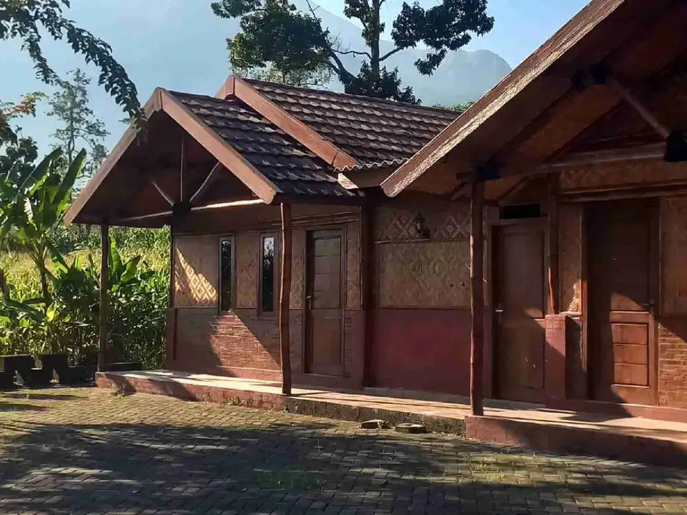 Di jual wahana wisata ada sungai strategis ramai pengunjung trawas