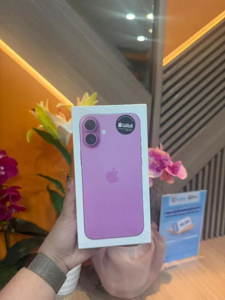 Ip 16 plus 128 pink new