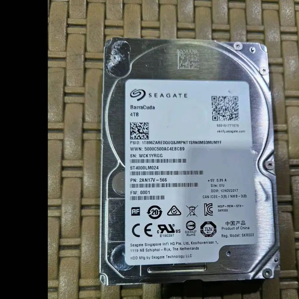 Hardisk sata server Seagate 4tb 2.5in buat server semua Merk N-PH