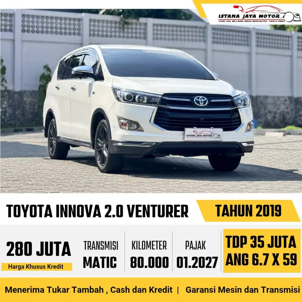 Toyota Kijang Innova 2.0 Venturer AT th 2019 #istana jaya motor