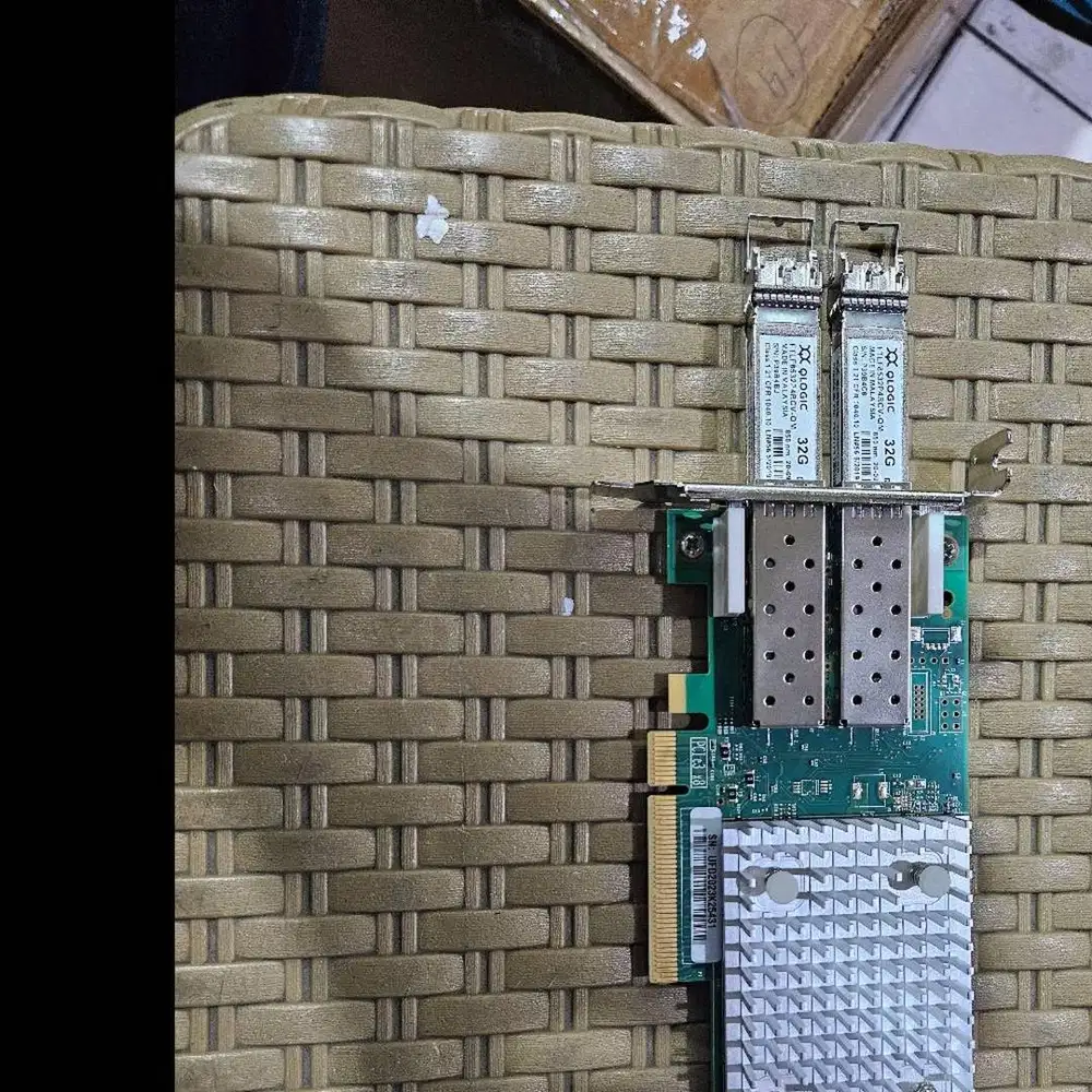 HBA Card 2 port + module 32gb besi pendek Merk Q Logic N-PH