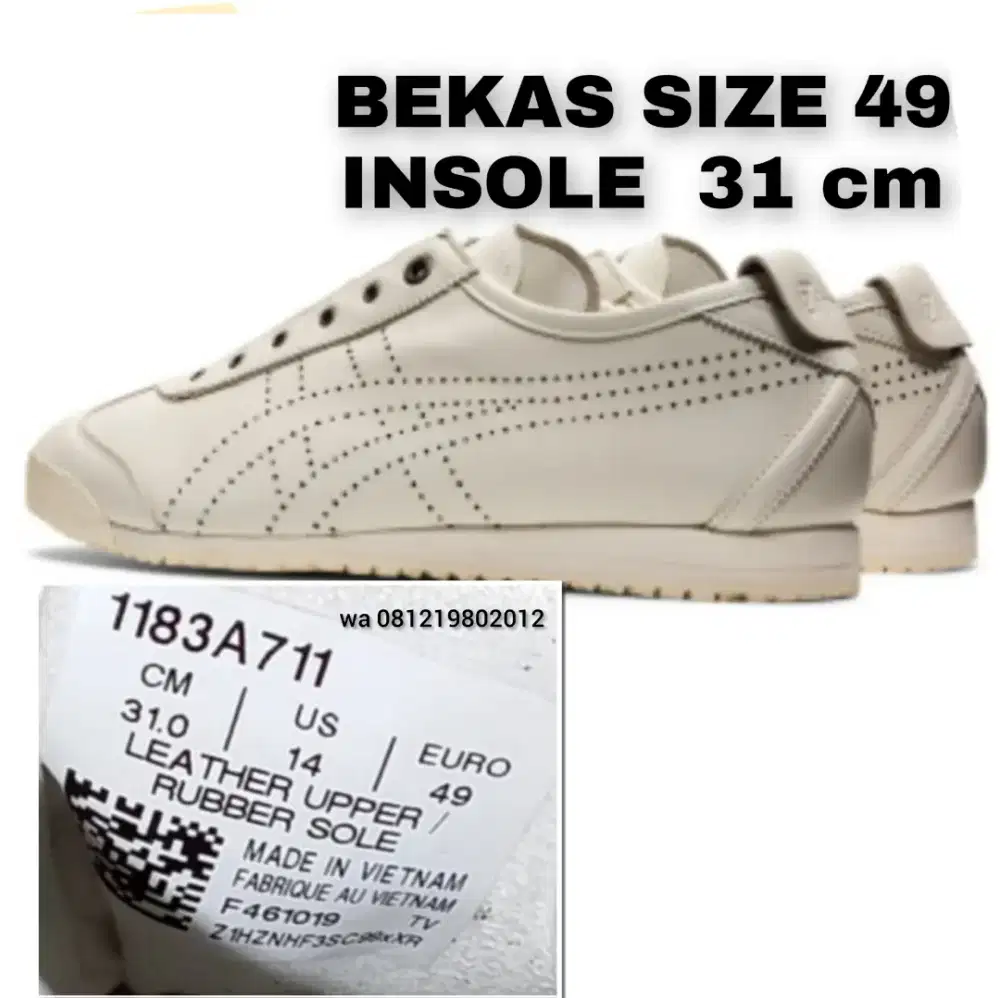 SIZE 49 ONITSUKA KULIT