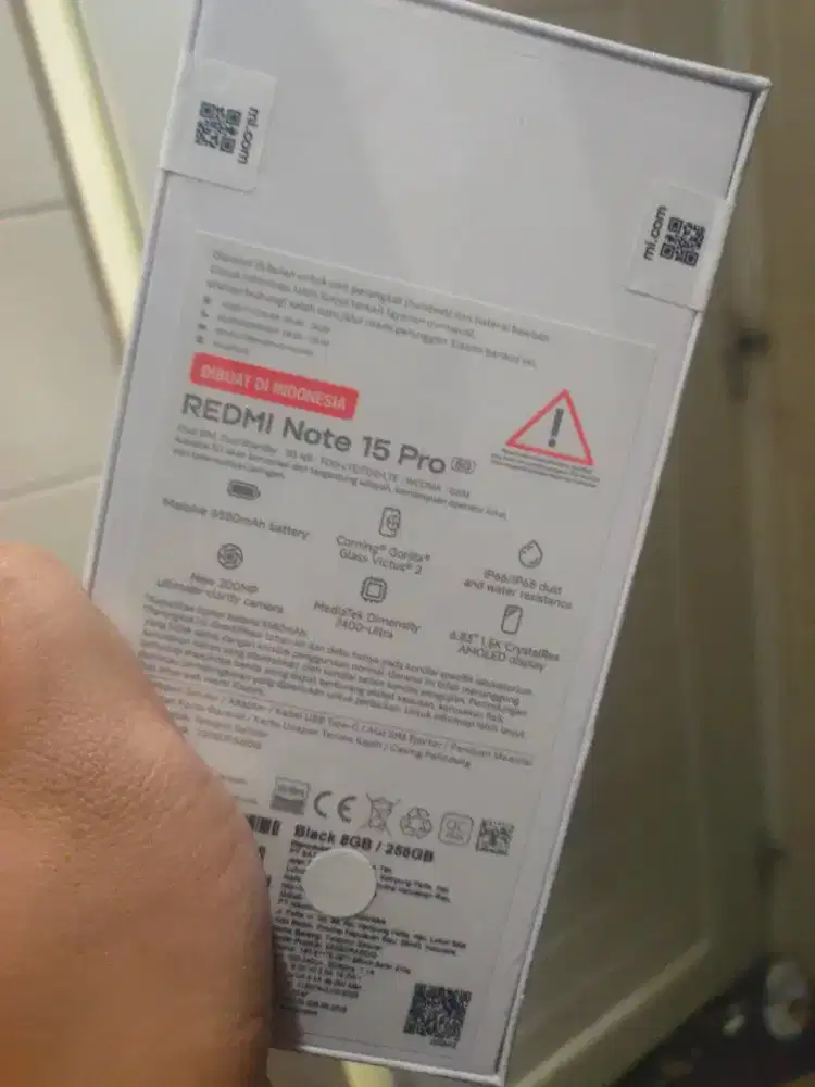 New BNIB Segel Redmi Note 15 Pro 5G RAM 8/256GB Hitam