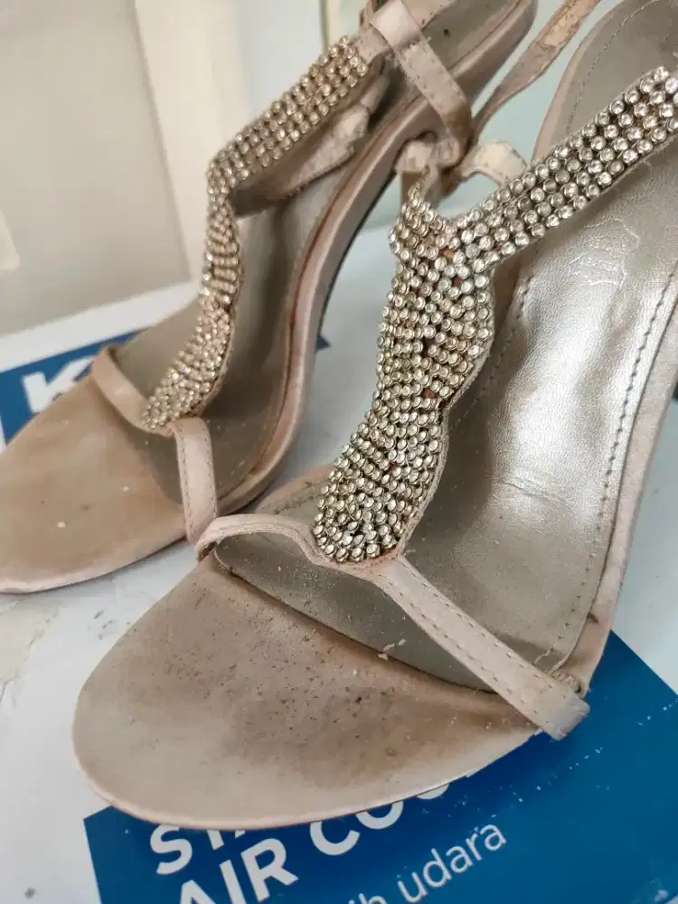 Aldo women heels leather shoe sz 36