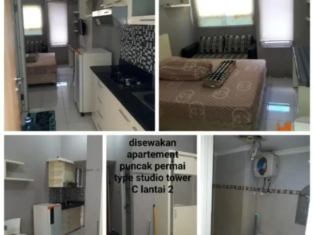 Disewakan apartemen Puncak Permai Studio Tower C Pradahkendal Surabaya