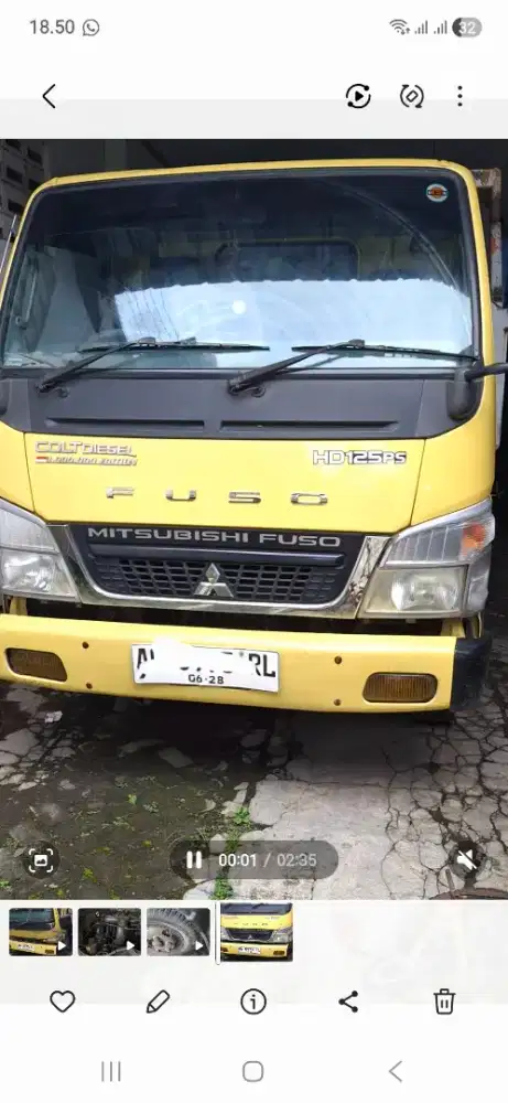 Dijual Dump truk Mitsubishi canter fe74 hdv ps125 th 2018